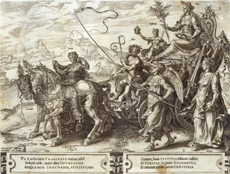 Paz, placa 8 da "Vicissitude das coisas humanas", 1564