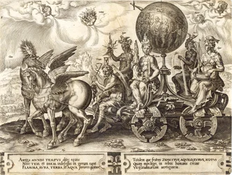 O mundo, prato 1 de "A Vicissitude das Coisas Humanas", 1564