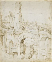 Vista da Domus Severiana para o Coliseu