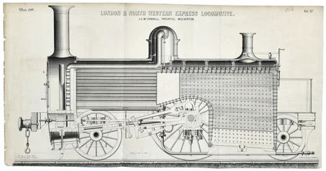 London and North Western Express Locomotiva placa 138