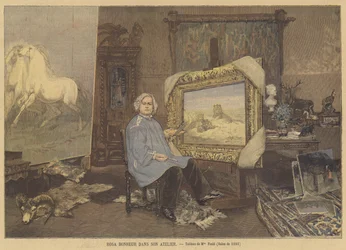 Rosa Bonheur em seu estúdio