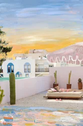 Ibiza, 2022 (tinta acrílica sobre impressão de pigmentos de arquivo)