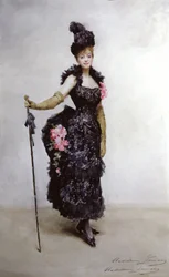 Gabrielle Rejane, c.1890-1900 (aguarela)