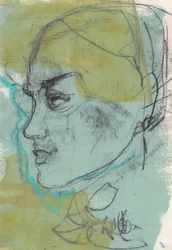 Sketchbook 12, 2024 (tinta de têmpera, carvão sobre papel)