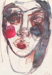 Sketchbook 16, 2024 (tinta de têmpera, caneta, lápis de cera sobre papel)