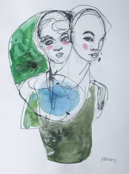 Sketchbook 43, 2025 (aguarela, tinta, lápis sobre papel)