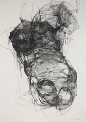 Torso 3, 2022 (carvão sobre papel)