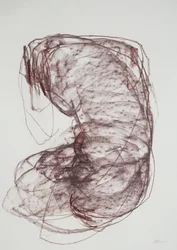 Torso 5, 2022 (carvão sobre papel)