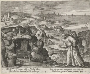 São Doroteu de Gaza como eremita, 1600.