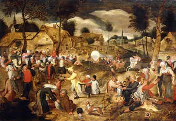 Uma quermesse de aldeia