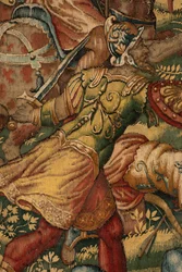 História de Gideon, finais do século XVI (seda e lã)