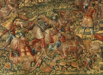 História de Gideon, finais do século XVI (seda e lã)