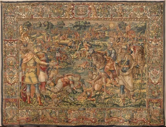 História de Gideon, finais do século XVI (seda e lã)