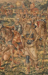 História de Gideon, finais do século XVI (seda e lã)