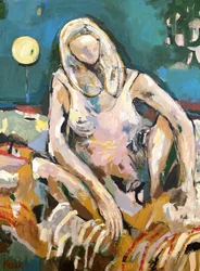 Figura loira descontraída