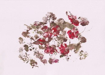 Impressões florais terrosas