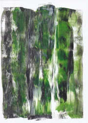 Abstração de um verde exuberante