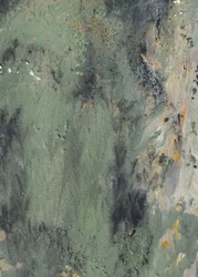 Fluxo abstrato em verde suave
