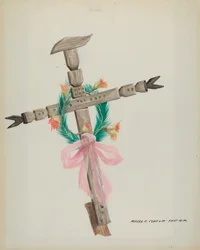 Cruz Esculpida - Grave, c. 1937.
