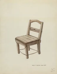 Cadeira Pequena de Madeira, c. 1937.