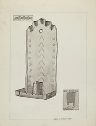 Tin Candle Sconce, 19351942.
