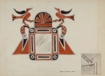 Moldura de Espelho de Lata, c. 1937.