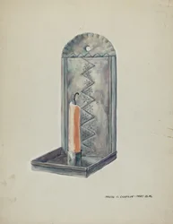 Tin Sconce, 19351942.