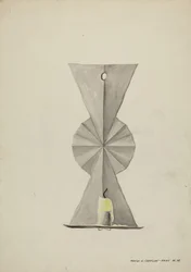 Tin Sconce, 19351942.