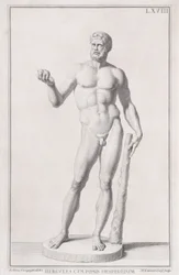 Estátua de Hércules, 1734.