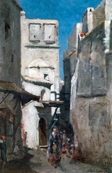 Rua em Argel, c1864-1892