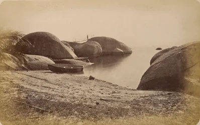 Bloques de decomposição na ilha de Paquetá no Rio de Janeiro