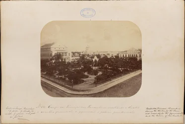 Campo das Princezas em Pernambuco mostrando o theatro a assemblea provincial o gymnasio e palacio presidencial