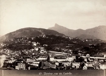 Vista de Santa Teresa no Brasil, c.1880-90 (foto p/b)