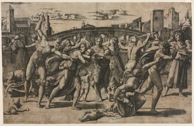 Massacre dos Inocentes com o abeto, c. 1511-1512.