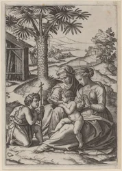 Madonna sob uma palmeira