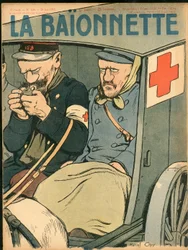 Capa de "La Baionnette", Satirical in Colours