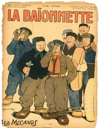 Capa de "La Baionnette", sátira colorida