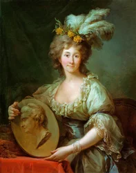Polaco: Retrato de Anna Karolina Dorothea Biron, Duquesa da Curlândia Retrato de Anna Charlotta Dorothea Biron, Princesa da Curlândia