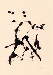 Borrão, 2018 (tinta sobre papel)