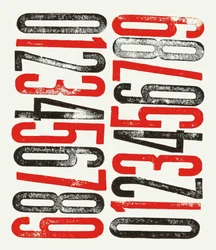Números, 2014 (impressão xilográfica sobre papel)