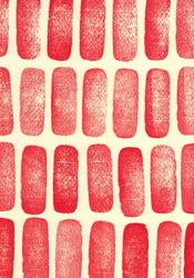 Stones_red, 2017 (carimbos de borracha)