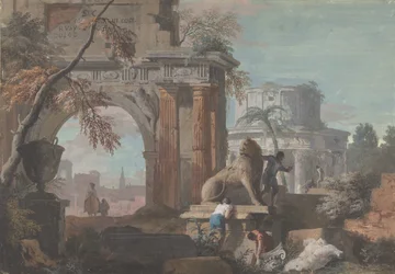 Capriccio com Ruínas Romanas, ca. 1700-1730.