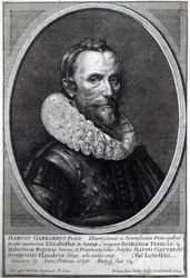 Auto-retrato, gravado por Wenceslaus Hollar, 1644