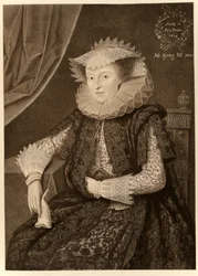 Mary Sidney, condessa de Pembroke, de James I e VI, impressa por Manzi Joyant & Co. Paris, 1904 (collotype)