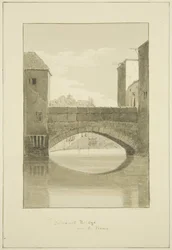 Ponte Bridewell sobre o Frome, olhando para Norte