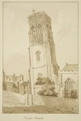 Igreja do Templo (lápis e aguarela sobre papel)