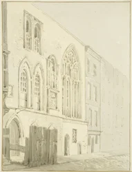 The Old Guildhall (lápis e aguarela sobre papel)