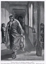 A fúria de João aquando da assinatura da Magna Carta AD1215