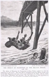 A derrota de Maxêncio em Milvian Bridge 312AD