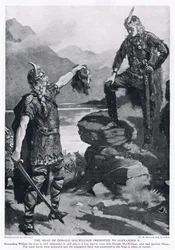 A cabeça de Donald MacWilliam apresentada a Alexandre II AD1214